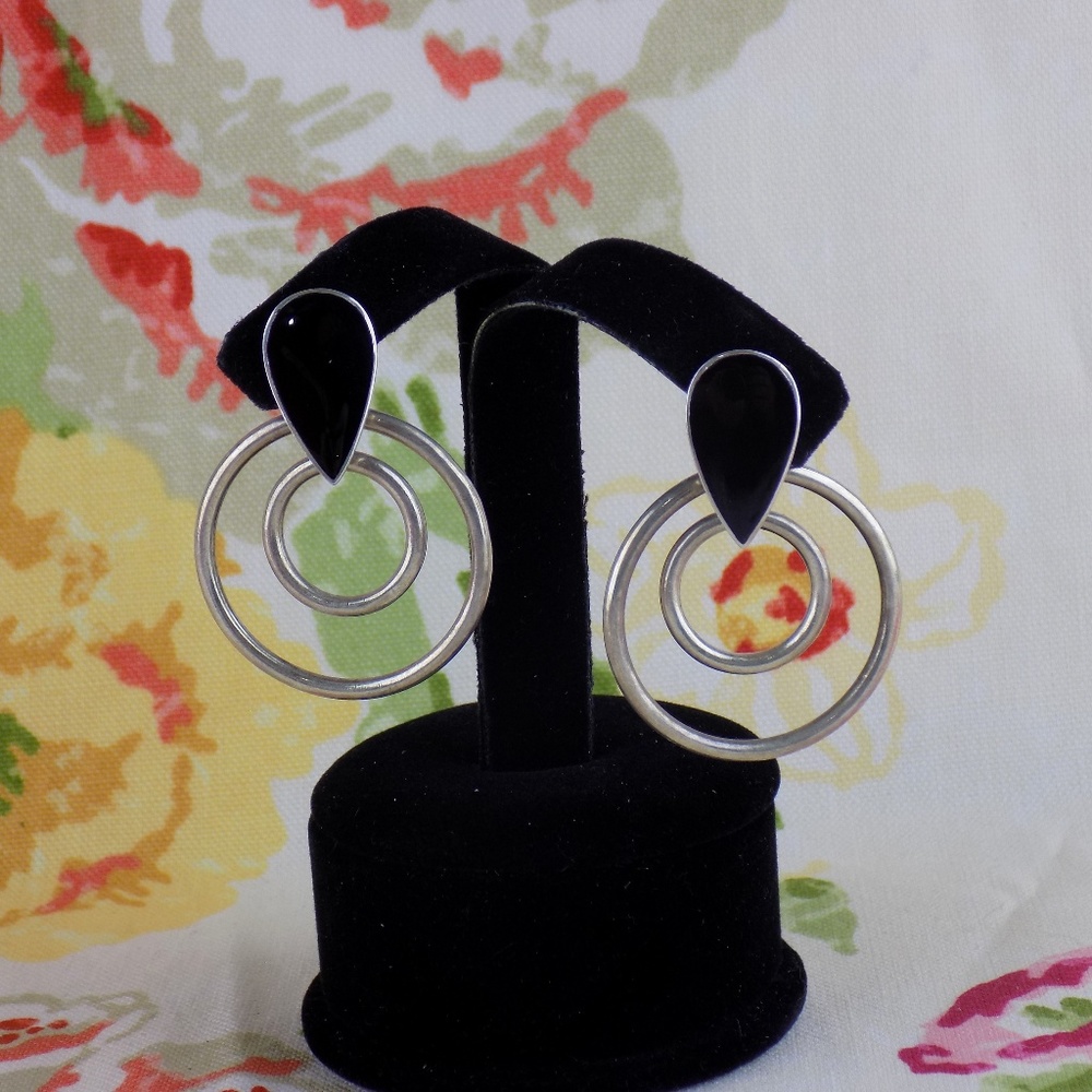 Vintage Sterling Silver ND 925 Earrings